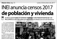 INEI anuncia censos 2017 de población y vivienda