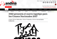 INEI presenta el nuevo logotipo para los Censos Nacionales 2017
