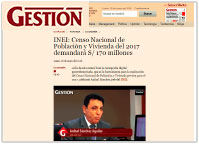 INEI: Censo Nacional de Población y Vivienda del 2017 demandará S/. 170 milloness