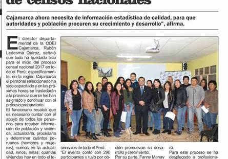 Capacitación para conducción, supervisión y ejecución de censos nacionales 2017