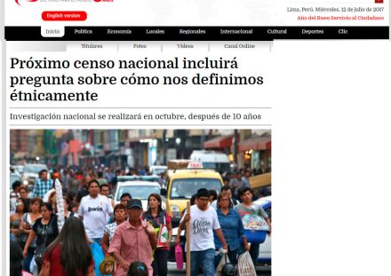 Próximo censos incluirá pregunta sobre cómo nos definimos étnicamente
