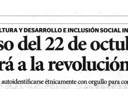 El censo del 22 de octubre ayudará a la revolución social