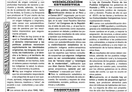 El censo de autoidentificación étnica y el agro