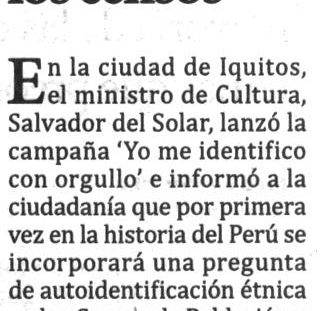 Del Solar promueve los censos
