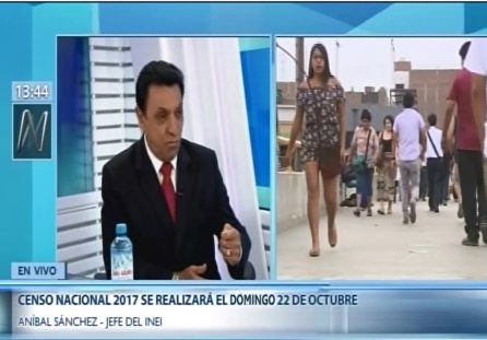 Censos Nacionales 2017 se realizarán el domingo 22 de octubre