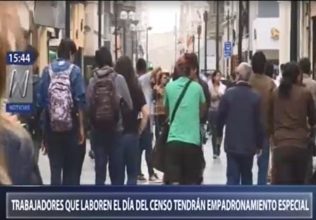 Trabajadores que laboren el día del Censo tendrán Empadronamiento Especial