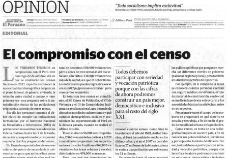 El compromiso con el censo