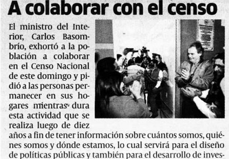 A colaborar con el censo