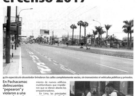 Calles vacías e incidentes marcaron el censo 2017