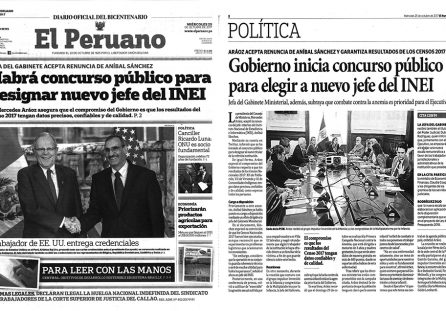 Habrá concurso público para designar nuevo jefe del INEI