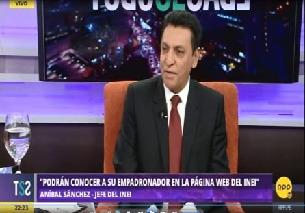 Entrevista al Jefe del INEI, Dr. Aníbal Sánchez Aguilar