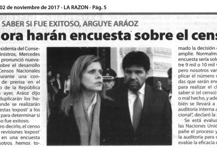 Ahora harán encuesta sobre el censo