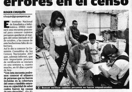 Encuesta por errores en el censo