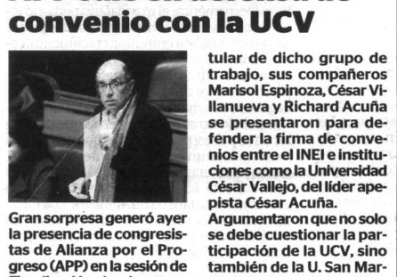 APP sale en defensa de convenio con la UCV