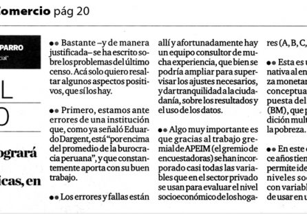 El censo y el desarrollo