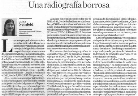 Una radiografía borrosa