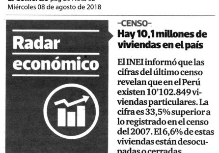 Hay 10.1 millones de viviendas en el país
