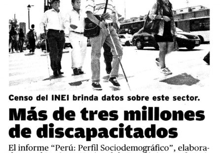 Más de tres millones de discapacitados