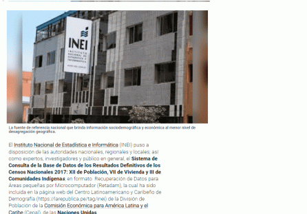 Sistema de Consulta de la Base de la Base de Datos de los Censos Nacionales 2017 se publican en la web de Celade/Cepal